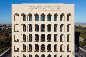 Palazzo della Civiltà Italiana dal Drone